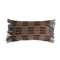 thumbnail image 1 of Bloomingville Woven Recycled Cotton Blend Lumbar Pillow with Fringe, 1 of 6