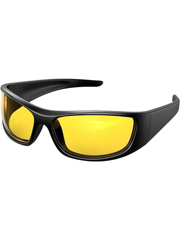 Night Vision Glasses Anti Glare for Night Driving, Wrap Around for Side Shields