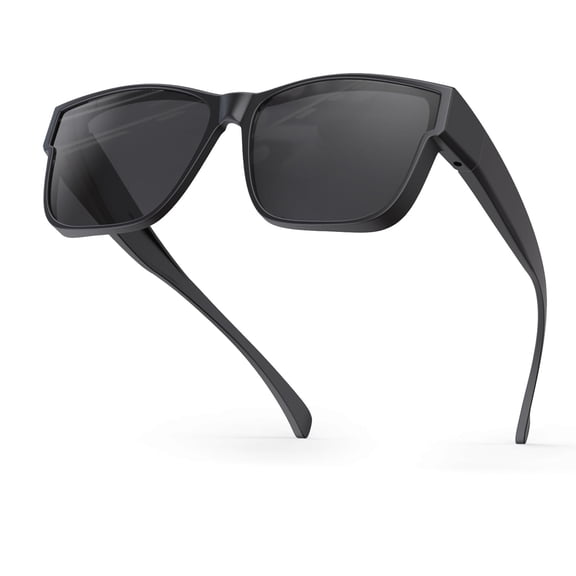 Bloomoak Polarized Over Glasses Anti-Glare UV 400 Protection for Men Women - Wrap Around Sunglasses/Fit-Over Prescription - Suit for Driving/Fishing/Golf