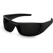 نظارات شمسية مستقطبة Bloomoak للعيون الحساسة ، التفاف حول ، Super Black CAT 4