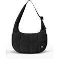 thumbnail image 1 of Small Puffer Crescent Shoulder Bag for Women Lightweight Water-Resistant Nylon Purse with Adjustable Strap & Multiple Pockets, 1 of 12