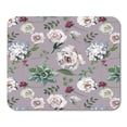thumbnail image 1 of Blooms Blue Arrangement Pastel Floral Hand Acrylic Wedding Flowers on Pink Green Beauty Blossom Mousepad Mouse Pad Mouse Mat 9x10 inch, 1 of 3
