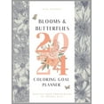 thumbnail image 1 of Blooms and Butterflies Fine Line Coloring Book Goal Planner, (Paperback), 1 of 1