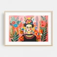 thumbnail image 1 of Blooms of Resilience Artistic Self Love - Painting Portrait Floral Modern Art Watercolor Tropical Botanical Oak Framed Wall Art Print 12 x 18 inches, 1 of 6