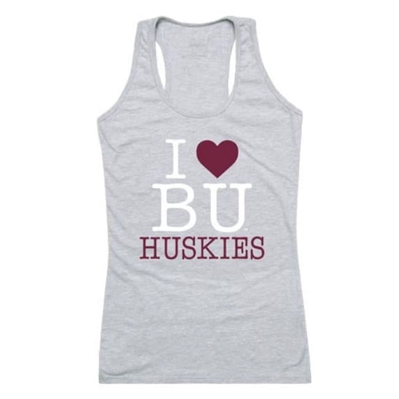 Bloomsburg University of Pennsylvania Women Love Tank Top, Heather Grey - Small