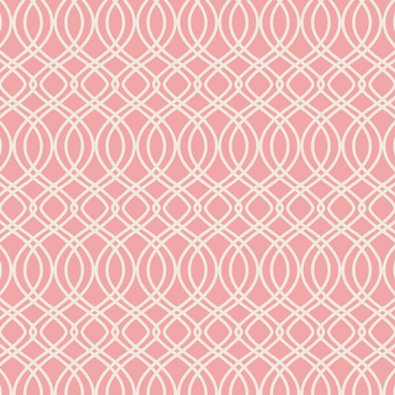 Bloomsbury 100% Cotton Poplin Fabric Knotted Trellis Parfait - per yard