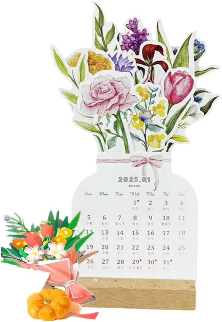 Bloomylog 2025 Bloomy Flower Calendar Bloomy Flowers Desk Calendar bloomylog-2025-bloomy-flower-calendar-bloomy-flowers-desk-calendar