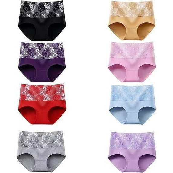 Bloomypink Bloomyfit Leak Proof Underwear for Women Incontinence,Morningng High Waist Tummy Control Leak Proof Panties (A 4X-Large)