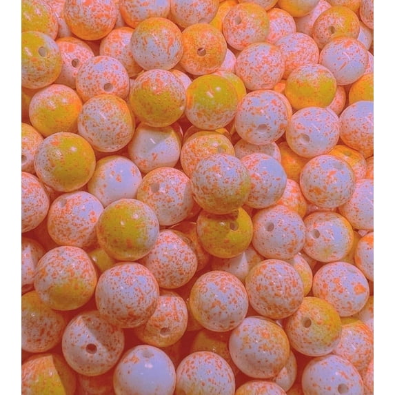 Bloop Bead Snow Cougar Plastic Round Fishing Beads (10mm)
