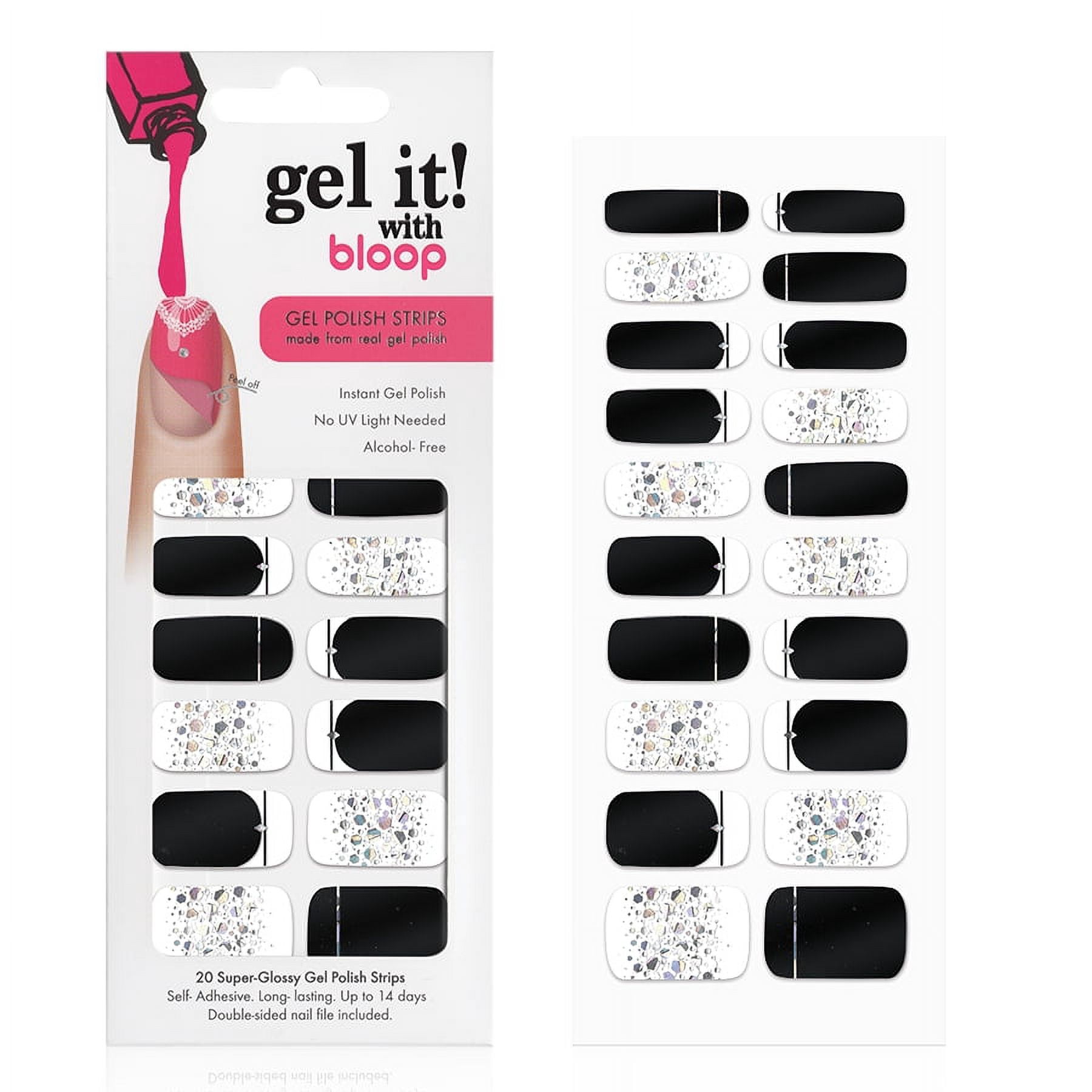 Bloop fully cured Real Gel Nail Polish Strips, Posh Queen, No UV/LED ...