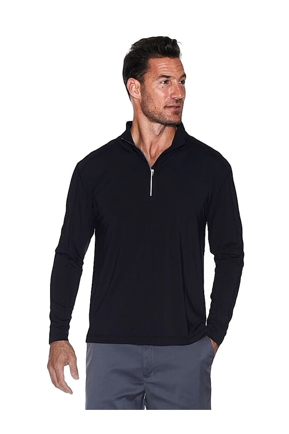 Men's Mock Zip Long Sleeve UV Top