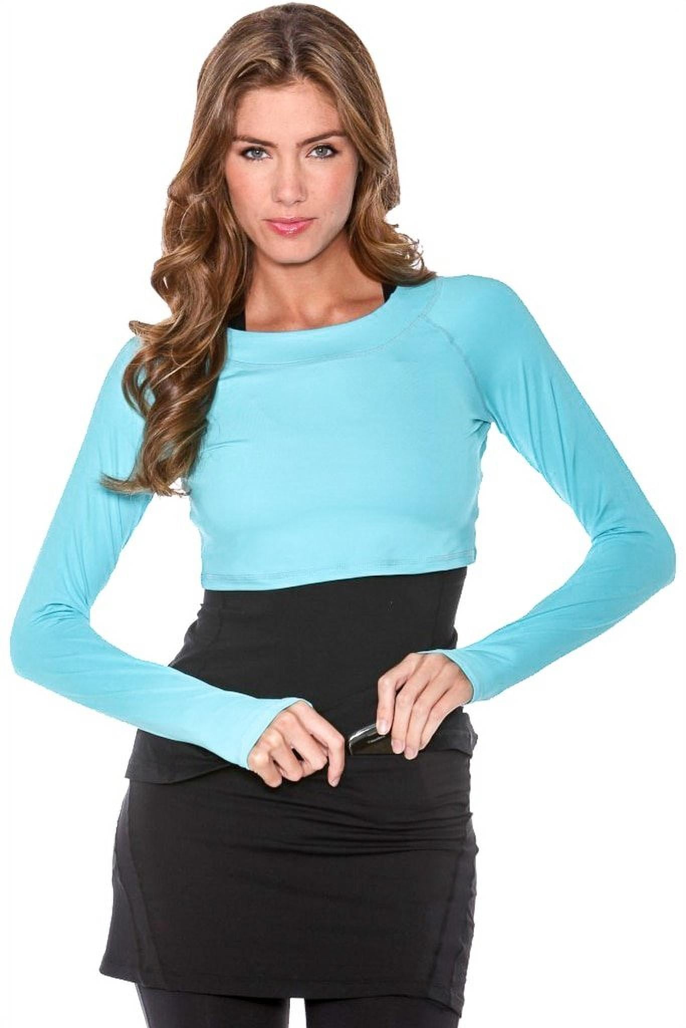 BloqUV Women's Crop (Light Turquoise, Small) - Walmart.com