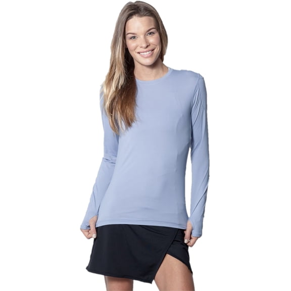 BloqUV Women's UPF 50+ Active Wrap Skort (Black, Small)