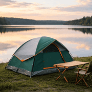 Taoset Easy Setup Camping Tent, 2 Person Lightweight Dome Tent, 3-Minute No-Assembly Portable Pop Up Camp Tent for Beginners, Kids, Car Camping, Backyard, Beach, Waterproof Travel Tent, Green