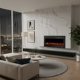 thumbnail image 1 of Blorly Electric Fireplace, 36" Fireplace Heater with Remote, Adjustable Flame Color with Timer, Touch Screen, 1500W/750W Wall Mounted, Recessed Insert, Freestanding, 1 of 12