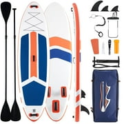 Blorly Paddle Board, Inflatable Stand Up Paddleboard Ultra-Light for Adults, Beginners and Experienced Surfers, Non-Slip, Premium SUP Paddleboard Accessories, Orange