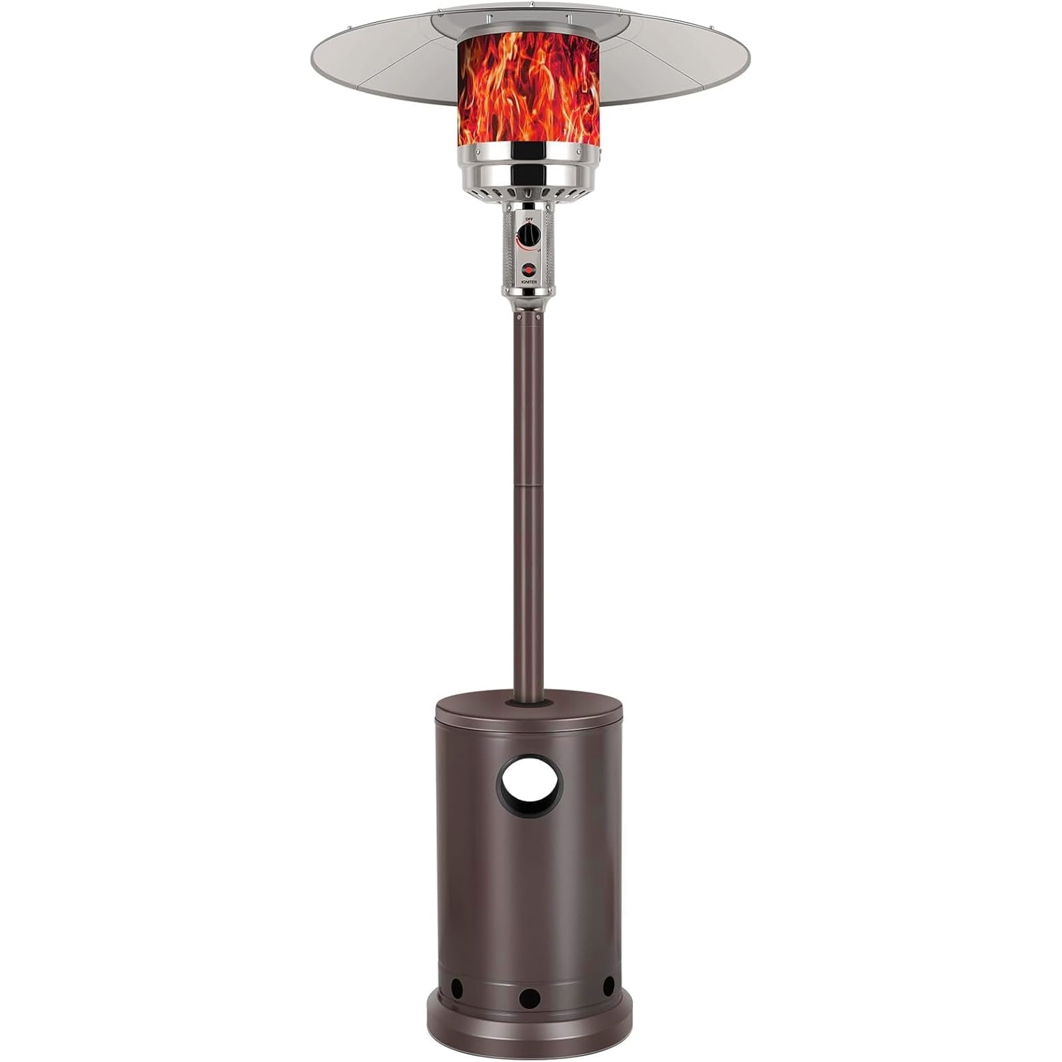 Walmart Black Friday Deals 2025 - Blorly Propane Heater, 48,000 BTU Outdoor Heaters with Auto-off Safety Protection, Double-Layer Stainless Steel with Wheels