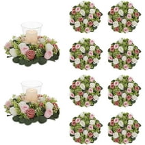 Sueyeuwdi Fake Flowers Artificial Flower Wreath Mother'S Day Floral ...