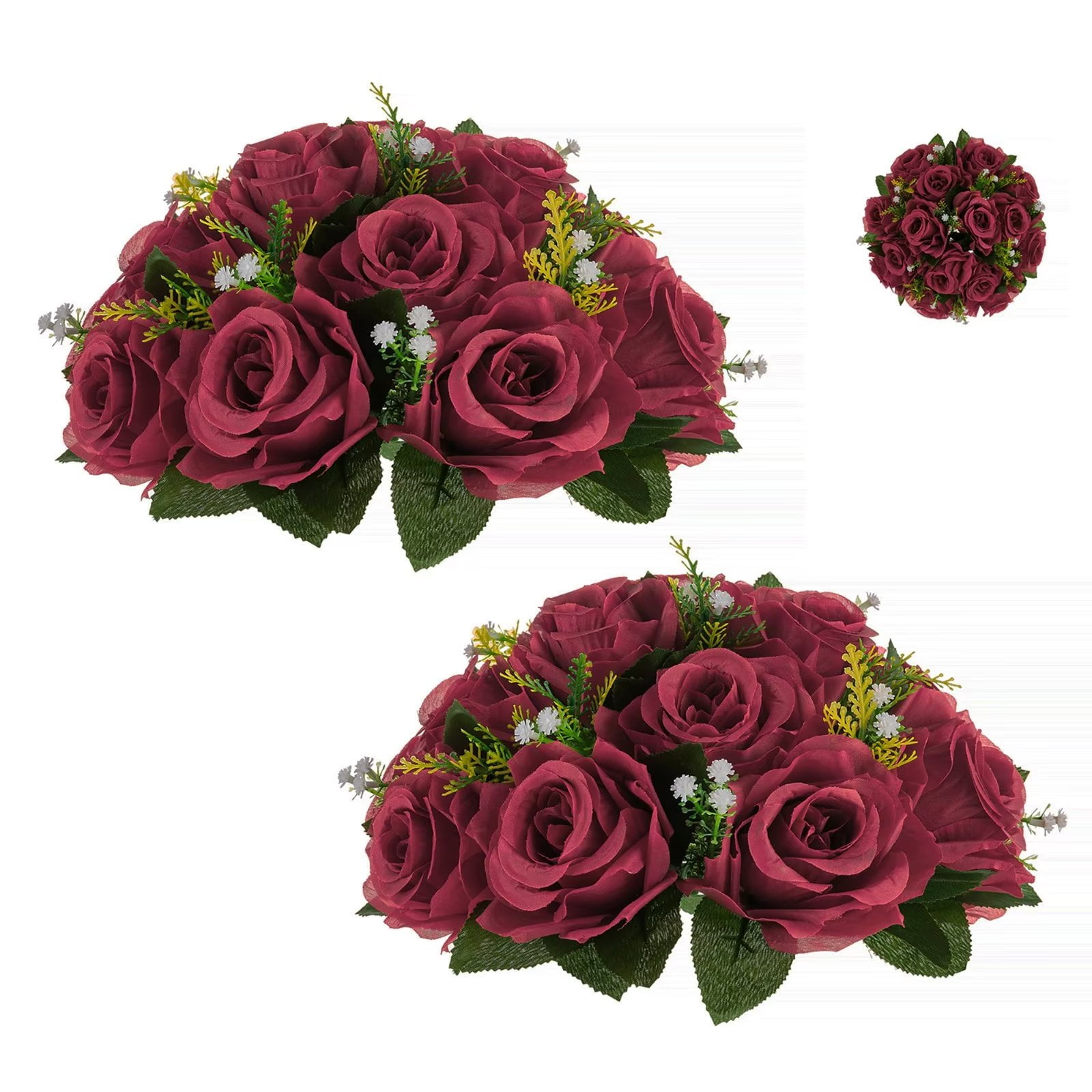 Blosmon Flower Kissing Balls Wedding Centerpieces 2 Pcs Spring