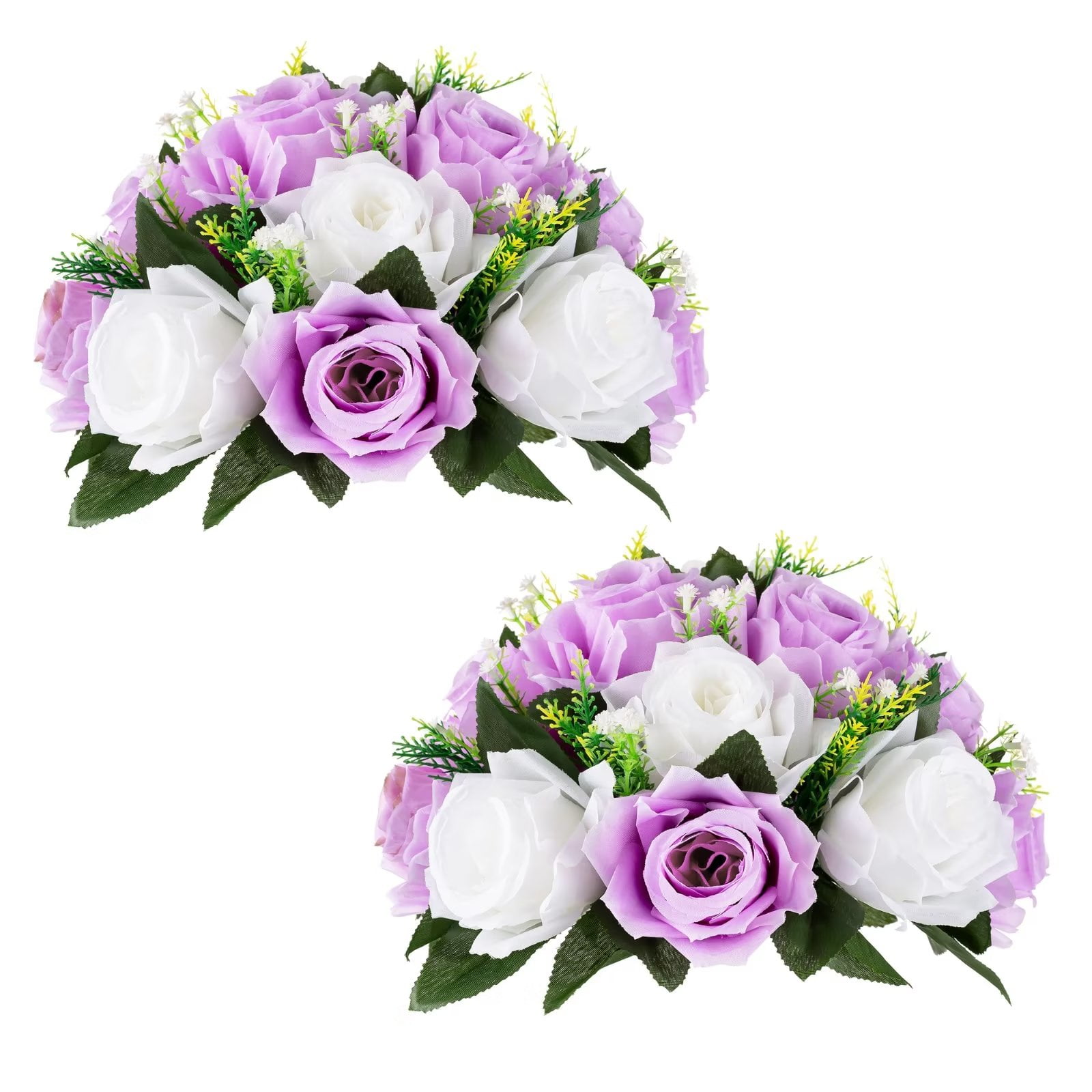 Blosmon Flower Kissing Balls Wedding Centerpieces 2 Pcs Spring