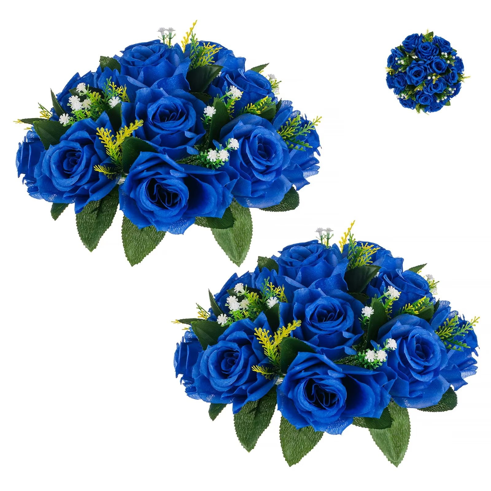 Blosmon Flower Kissing Balls Wedding Centerpieces 2 Pcs Spring
