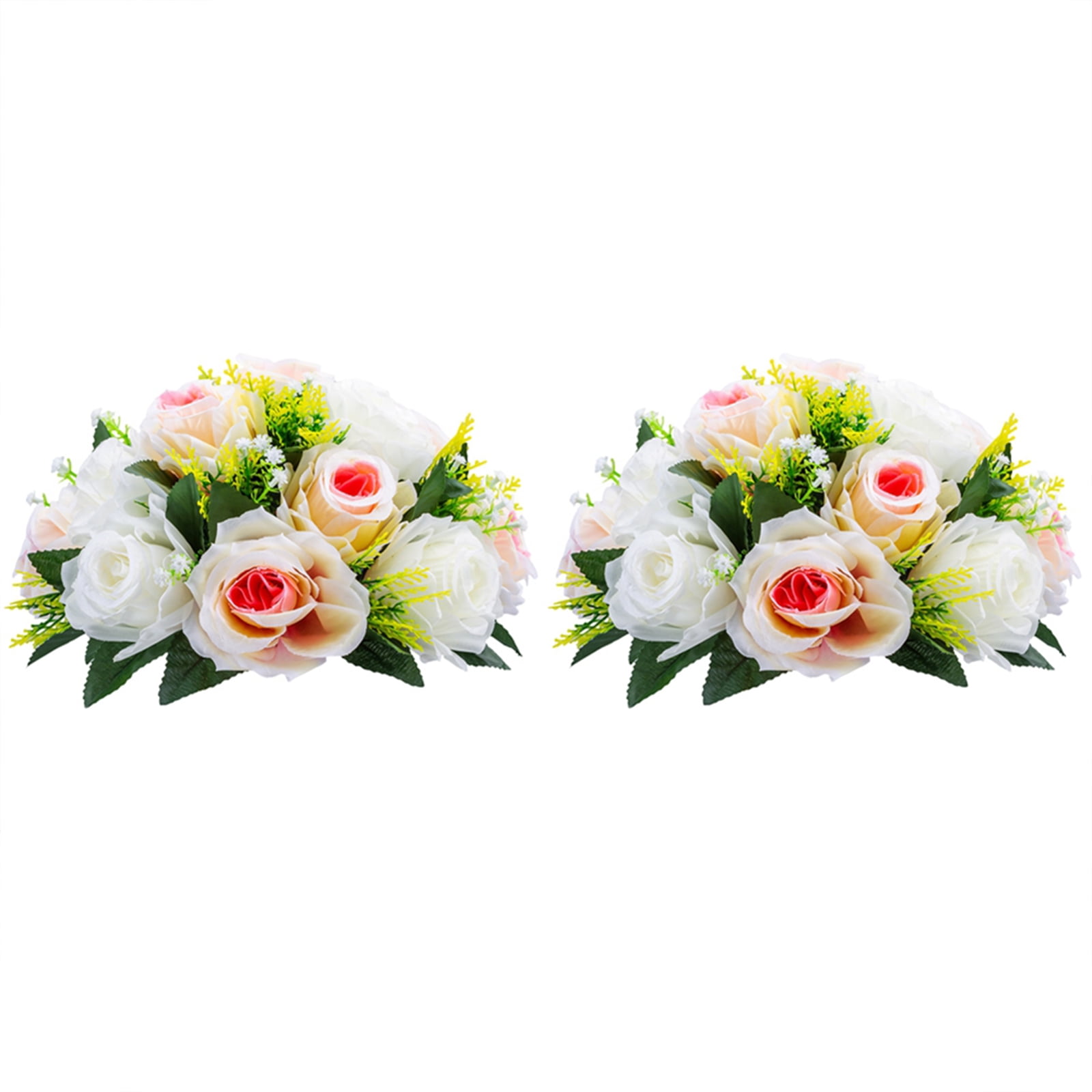 Blosmon Flower Kissing Balls Wedding Centerpieces 2 Pcs Spring