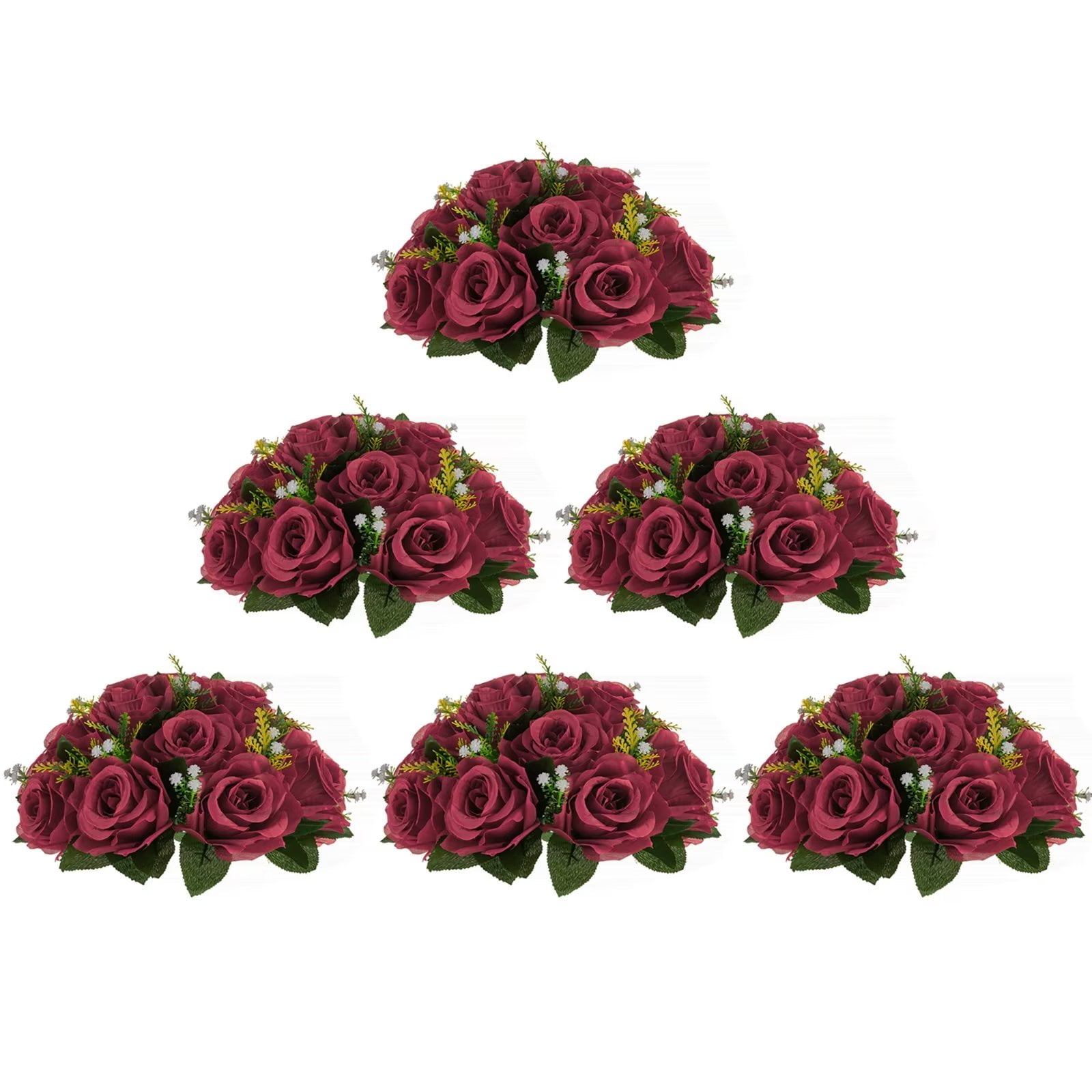 Blosmon Flower Kissing Balls Wedding Centerpieces 6 Pcs Spring