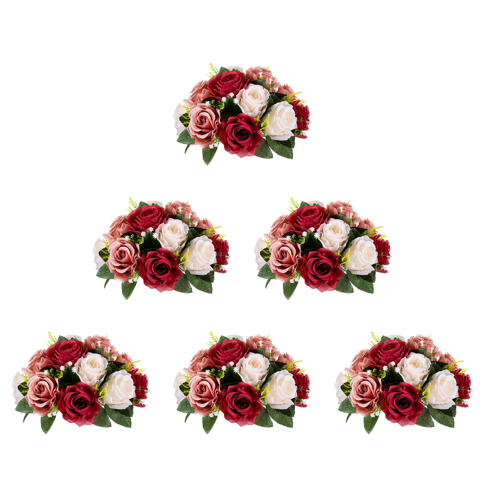 Blosmon Flower Kissing Balls Wedding Centerpieces 6 Pcs Spring