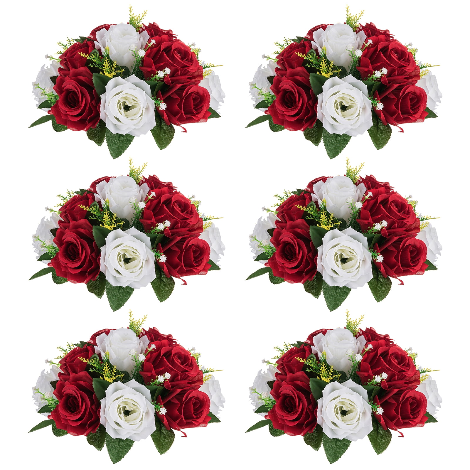 Blosmon Flower Kissing Balls Wedding Centerpieces 6 Pcs Spring