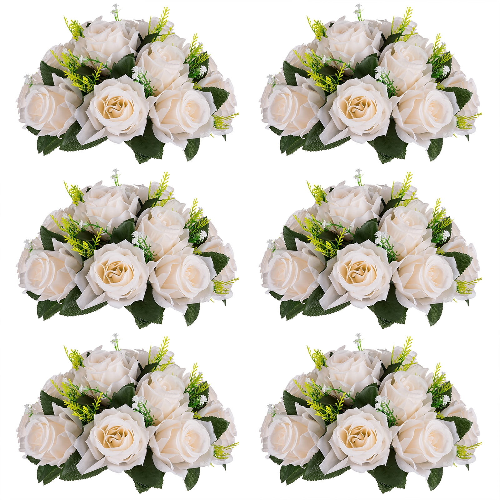 Blosmon Flower Kissing Balls Wedding Centerpieces 6 Pcs Spring