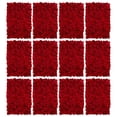 thumbnail image 1 of Blosmon Flower Wall Panel for Wedding Decor 12pcs Red Silk Hydrangea Flower Backdrop, 1 of 7