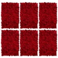 thumbnail image 1 of Blosmon Flower Wall Panel for Wedding Decor 6pcs Red Silk Hydrangea Flower Backdrop, 1 of 7