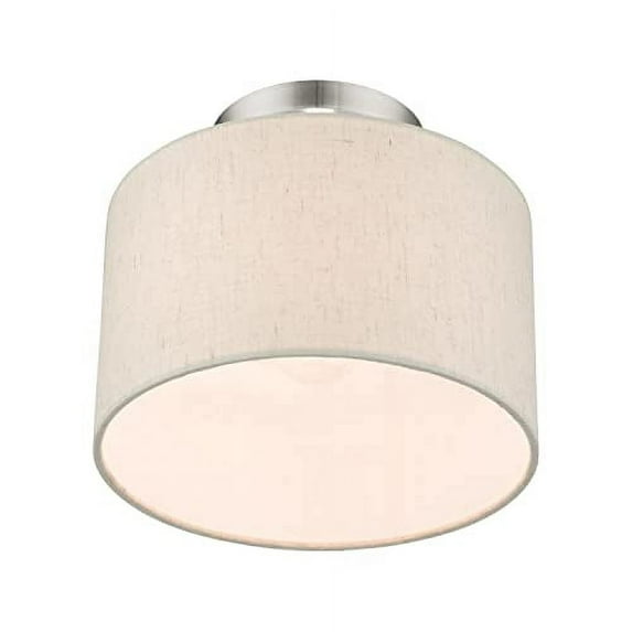 Blossom - 1 Light Small Semi-Flush Mount In Transitional Style-8.5 Inches Tall and 10 Inches Wide-Brushed Nickel Finish