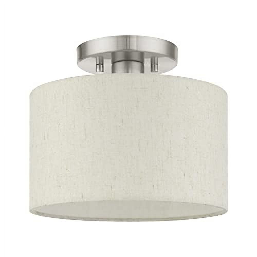 Blossom - 1 Light Small Semi-Flush Mount In Transitional Style-8.5 Inches  Tall and 10 Inches Wide-Brushed Nickel Finish, image size:1000x1000