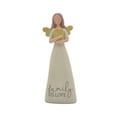 thumbnail image 1 of Blossom Bucket Family is Love Heart Soft Cream 6 inch Resin Stone Collectible Angel Figurine, 1 of 2