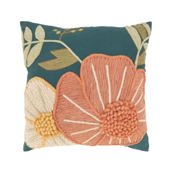 Blossom Burst Down Filled Throw Pillow