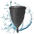 thumbnail image 1 of Blossom Cup Menstrual Silicone Cup period Small Black), 1 of 9