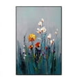 thumbnail image 1 of Blossom Dandelion Textured Oil Painting on Canvas Large Wall Art Abstract Flower Art Handmade Painting Wall Decor Living Room Decor, 1 of 9