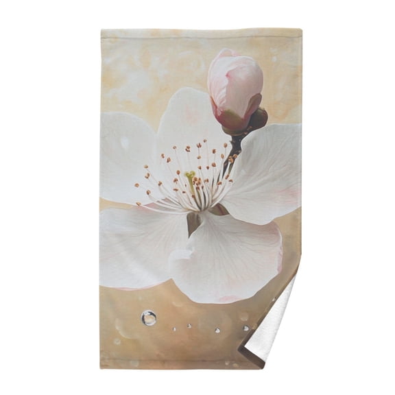 Blossom Drop Hand Towel Cotton Bath Towel Large Face Towels Absorbent for Bathroom Home Hotel