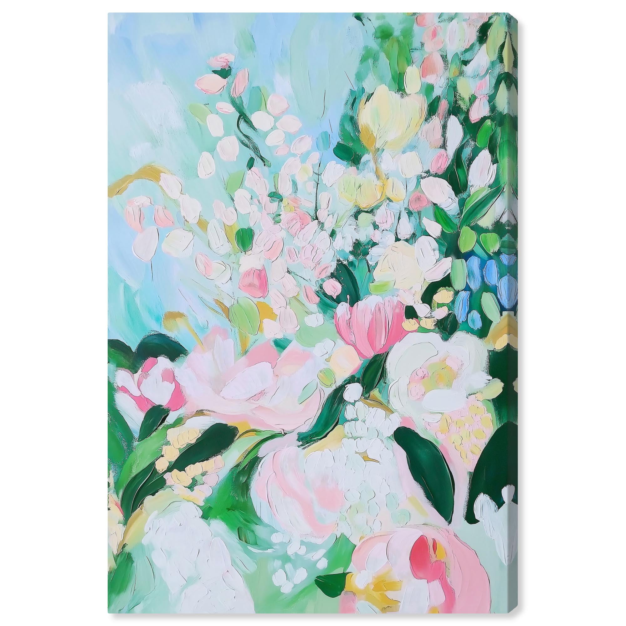 Blossom Epiphany Pastel Floral Canvas Art, 16" x 24"