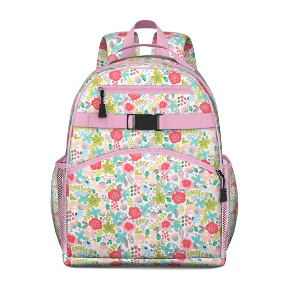 Blossom Floral Print Durable School Backpack for Commuters