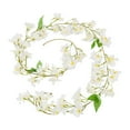thumbnail image 1 of Blossom Garland Artificial Orchid Vines Flower Vines 72.83in Hanging Silk Flowers Garland for Home Wedding Garden Party Arch Office Decor, 1 of 6
