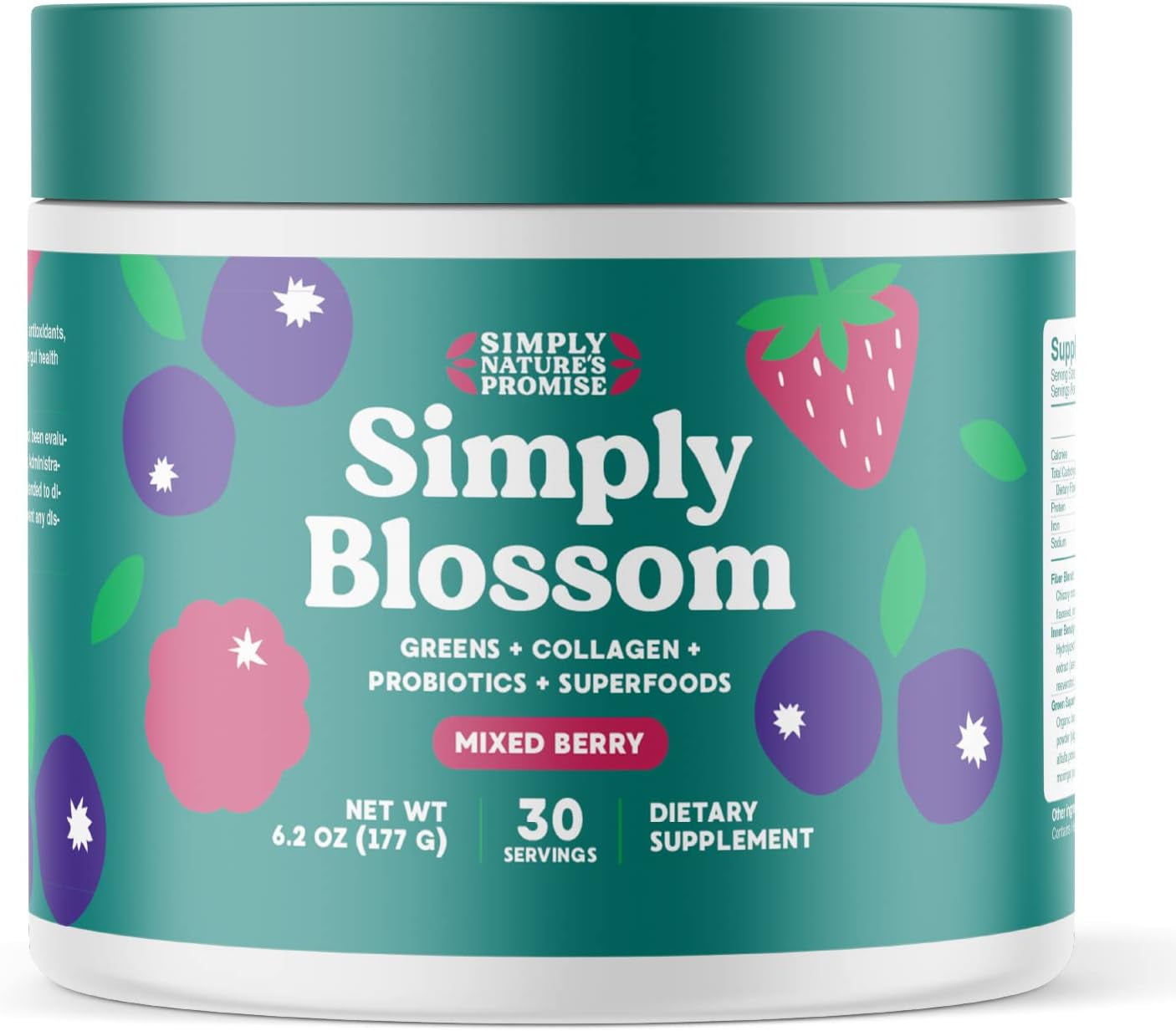 Blossom Greens Powder Probiotics, Bloating Relief, Superfoods
