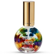 Blossom Juicy Peach Scented Cuticle Oil, Hydrating, Moisturizing, Strengthening, Infused with Real Flowers, 1 fl. oz