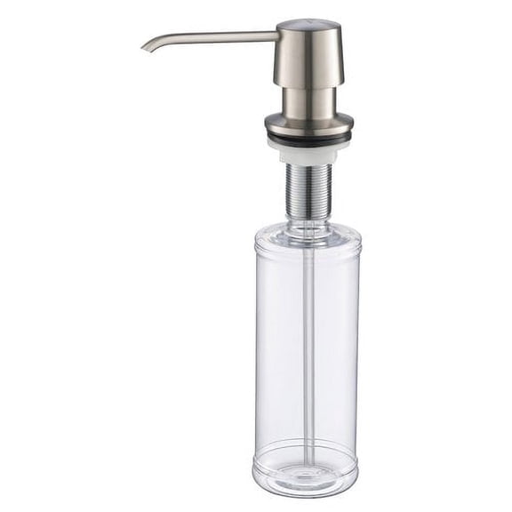 Blossom Kitchen and Bathroom Soap Dispenser with Brushed Nickel Finish – Modern Countertop Soap Dispenser