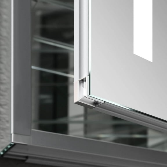 Blossom 20" LED Bathroom Medicine Cabinet Right Hinge| Aluminum Frame | Defogger| Smart Memory