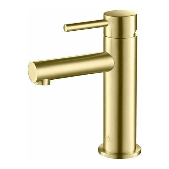Blossom Kitchen and Bath Solid Brass Leed Free Single Handle Bathroom Faucet Brush Gold w/Pop-Up