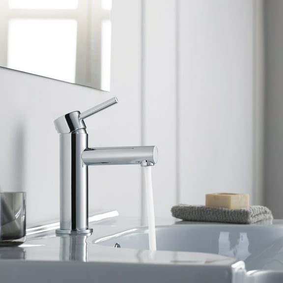 Blossom Kitchen and Bath Solid Brass Leed Free Single Handle Bathroom Faucet Chrome w/ Pop-up