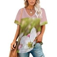 Blossom Lotus Leaf Neck TShirt Long Sleeve TShirts For Women Spring