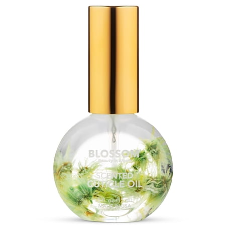 Blossom Matcha Tea Scented Cuticle Oil, Hydrating, Moisturizing, Strengthening, Infused with Real Flowers, 0.5 fl. Oz.